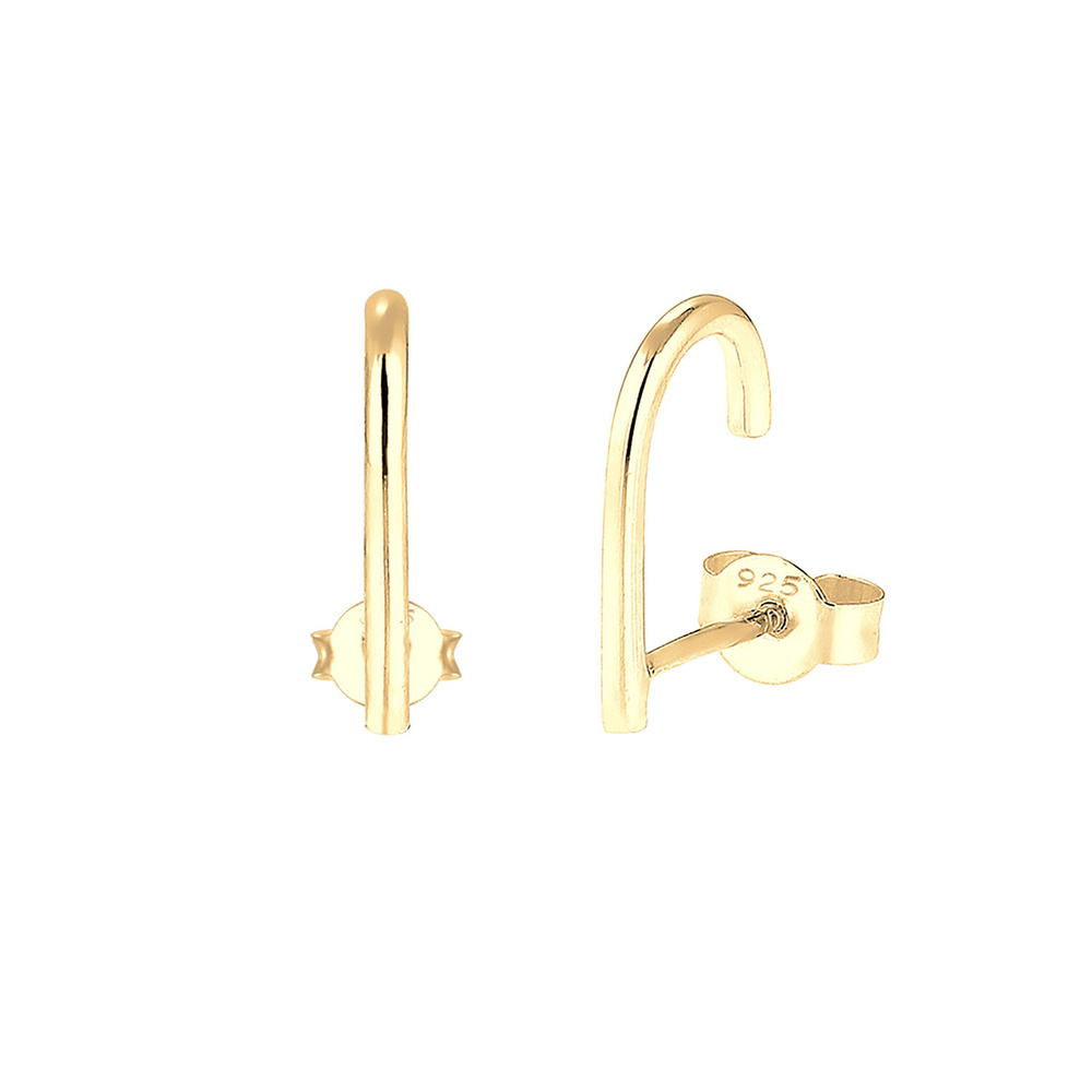 Elli Elli Boucles d'Oreilles Suspender Geo Minimal 925 Sterling Silber Boucles d'oreilles