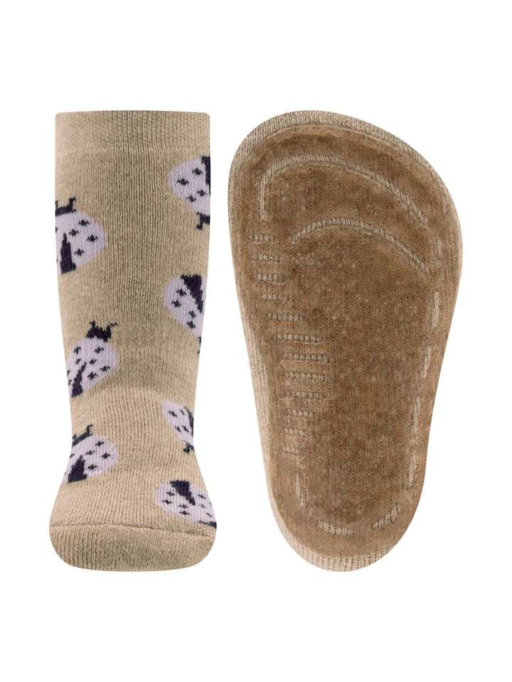 ewers Stoppersocken Marienkäfer in dunkel beige meliert günstig kaufen