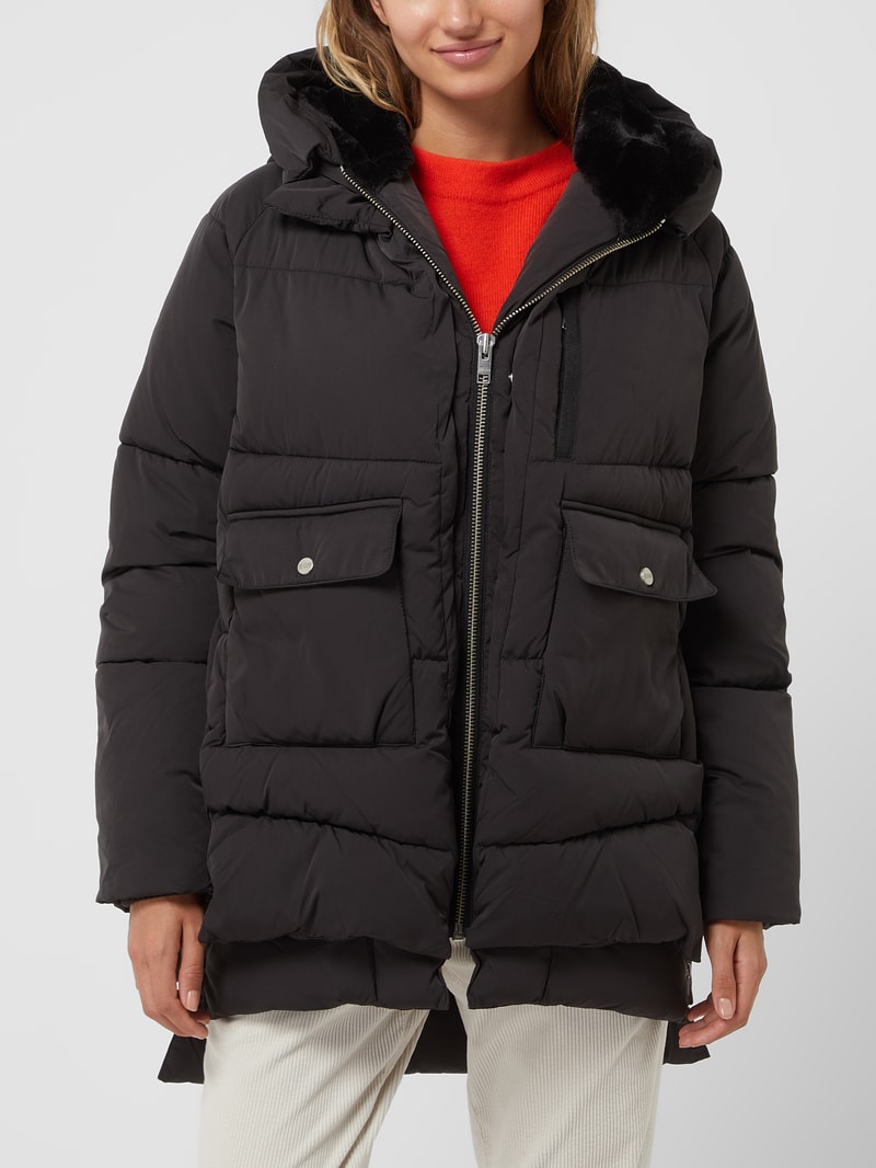 Steppjacke mit Pattentaschen Modell 'LYNDON' in schwarz
