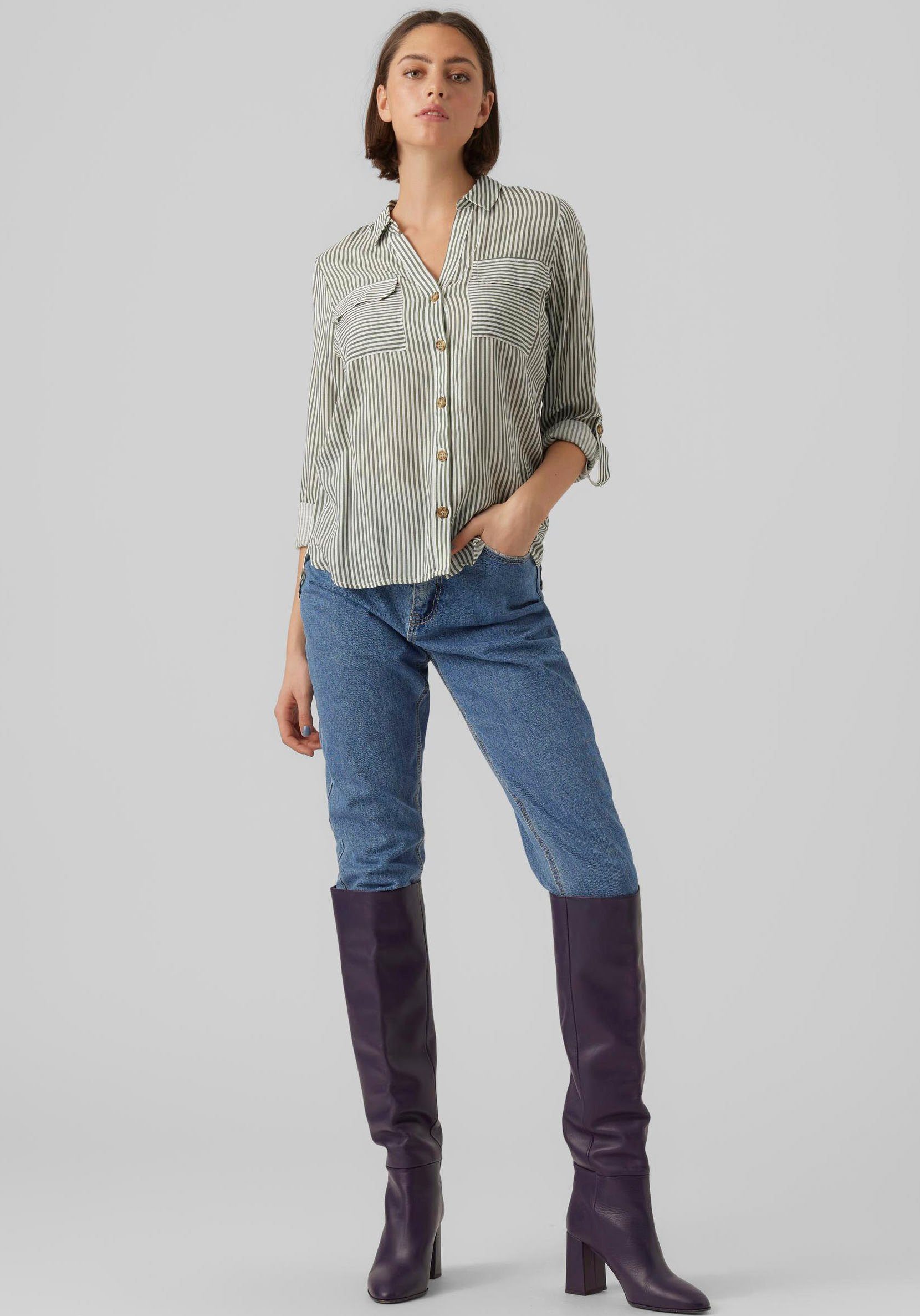 Vero Moda Hemdbluse VMBUMPY L/S SHIRT NEW WVN GA NOOS