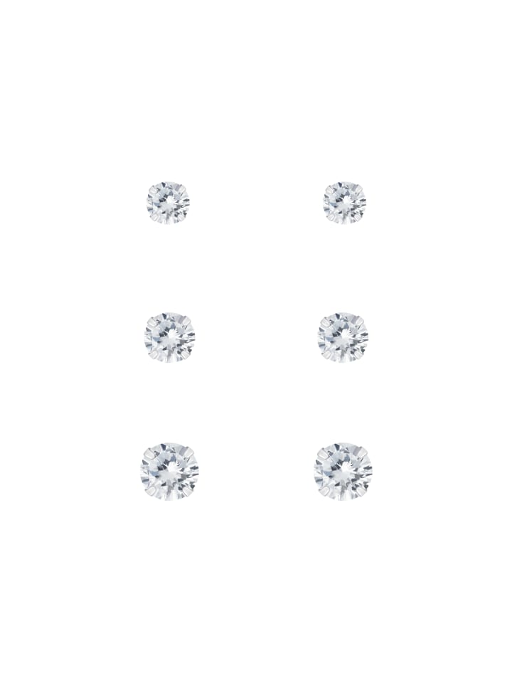 Alexander York Ohrstecker-Set Zirkonia in 3, 4, 5 mm günstig kaufen onesize