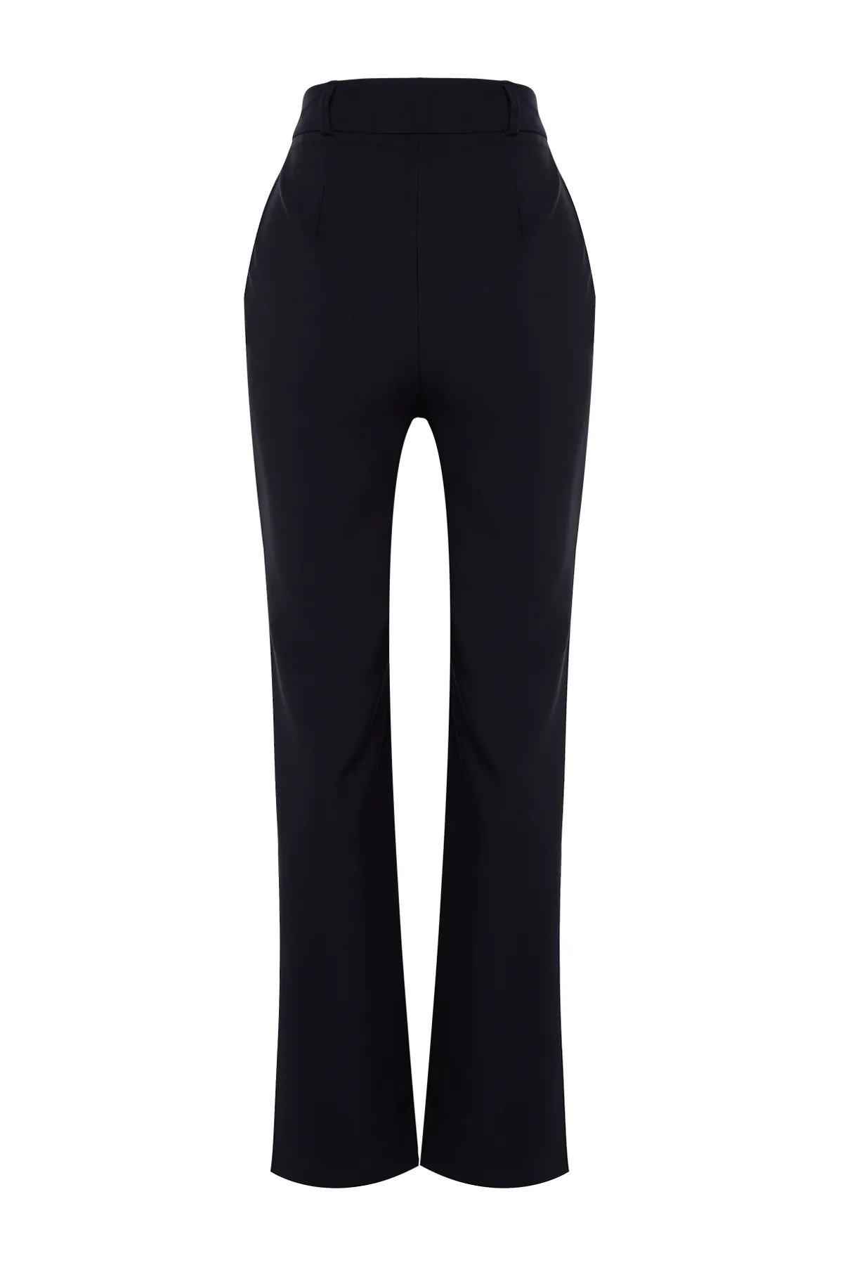 Trendyol Collection  Marineblaue, plissierte Webhose mit weitem Bein TWOSS21PL0155