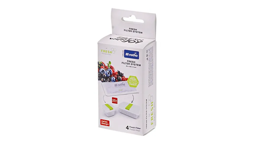 rotho Filtersystem FRESH DYNAMIC 4er Pack Weiss