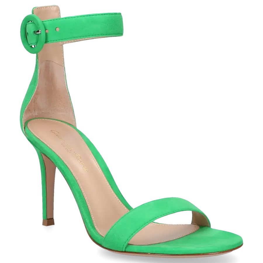 Gianvito Rossi - Sandalen PORTOFINO 85 Veloursleder - grün