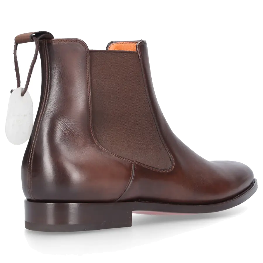 Santoni - Chelsea Boots 11033 Kalbsleder - braun