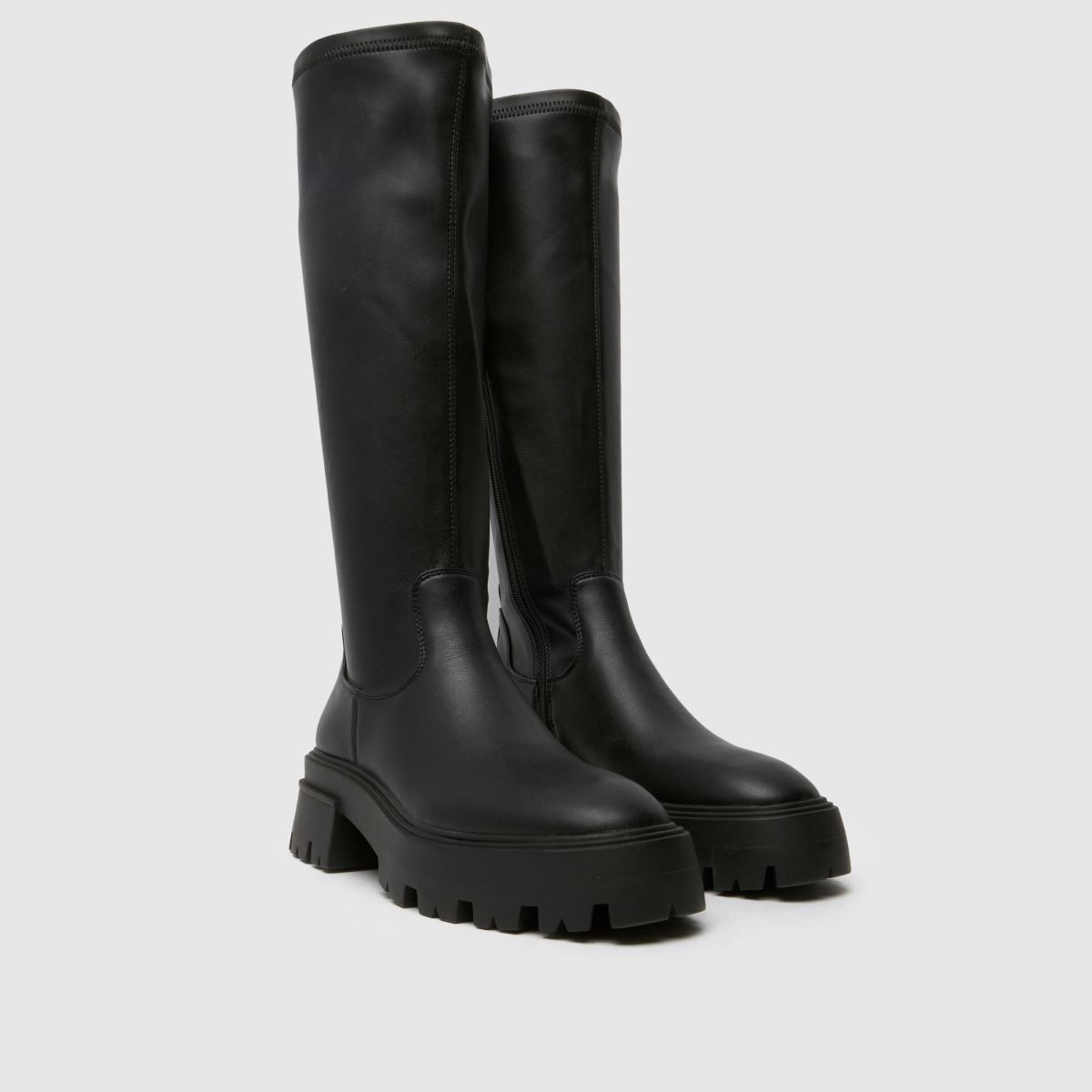 Schuh – Dasha – Svarta grova knähöga stövlar
