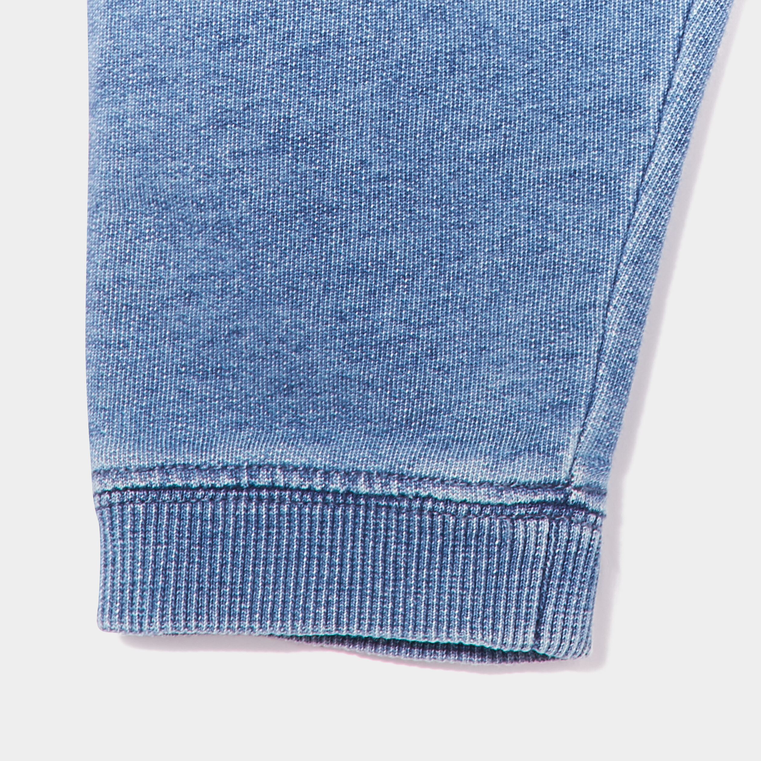 Pantalon droit taille élastiquée en jean denim stone bébé garçon | La Halle