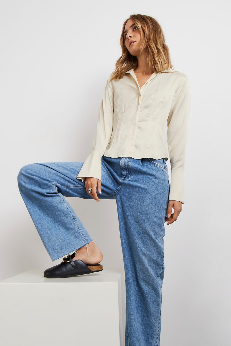 Chania satin shirt