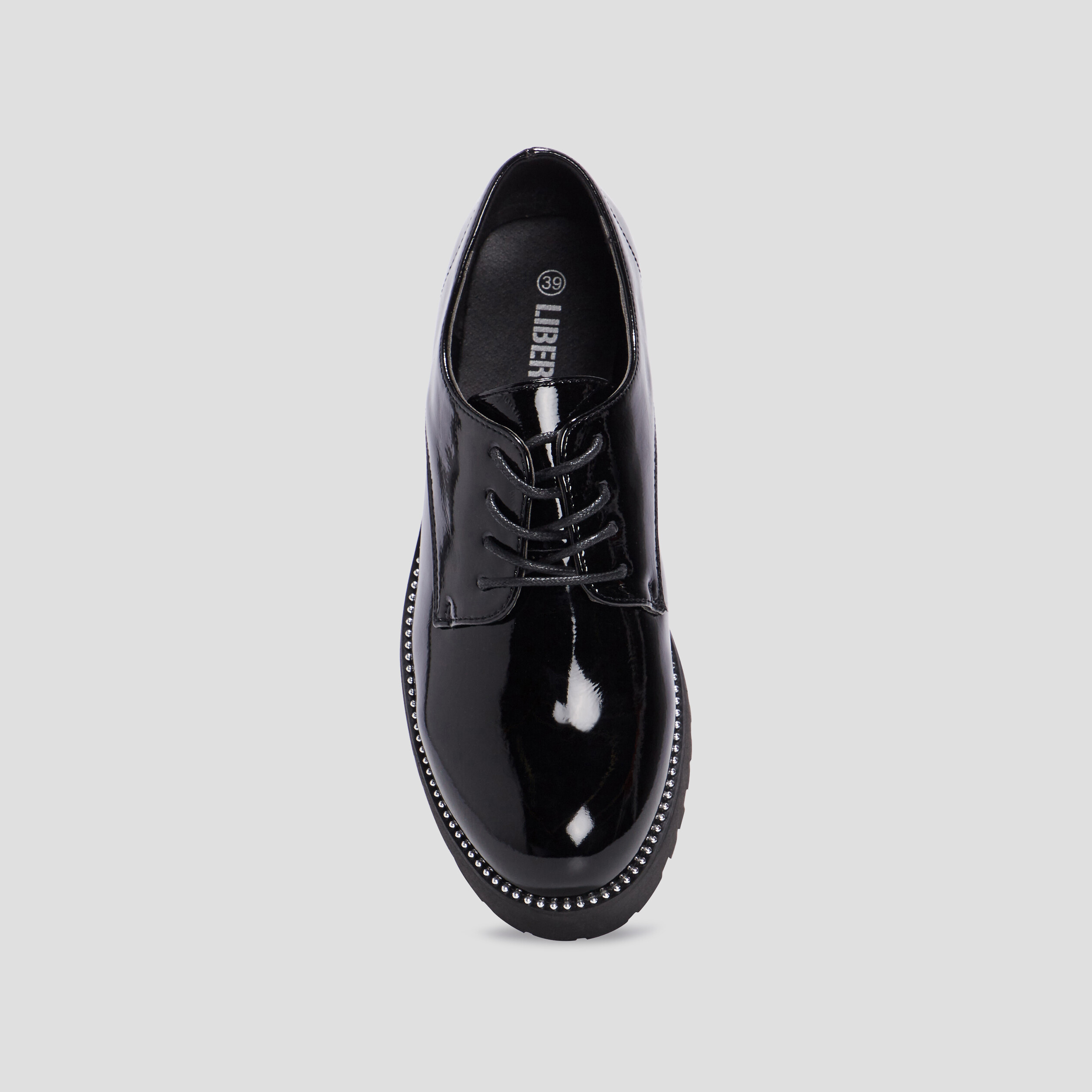 Derbies vernies Liberto noir femme | La Halle