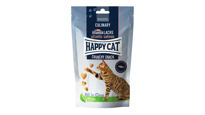 Happy Cat Katzentrockenfutter Culinary Crunchy Atlantik-Lachs 70 g
