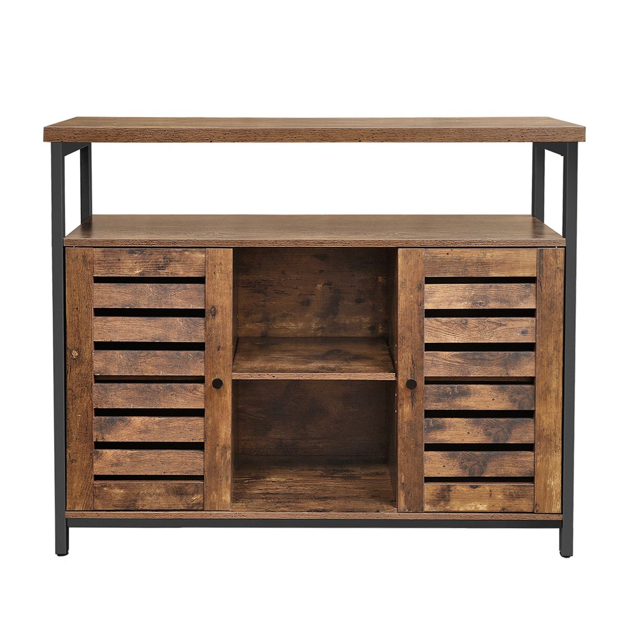 Vasagle Sideboard mit offenen Regalfächern 100 x 35 x 80 cm (L x B x H)