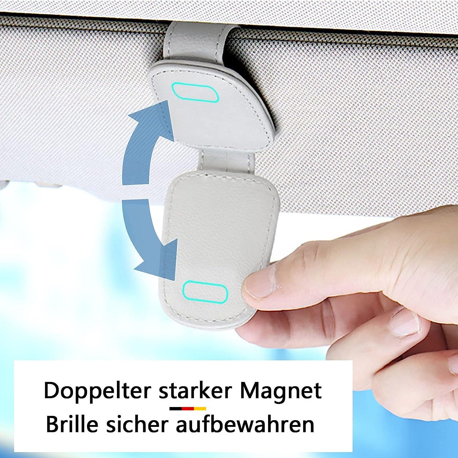 MAGICSHE Brillenetui sonnenblende, brillenhalter für auto Einzelpackung