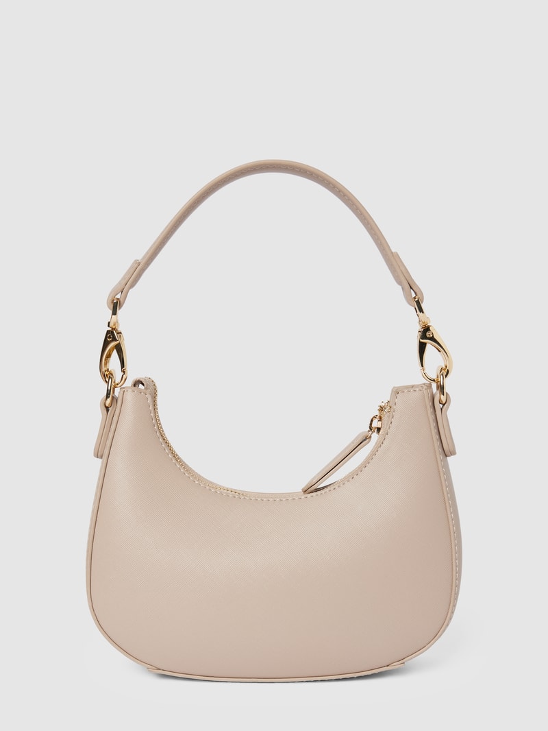 Handtasche mit Label-Detail Modell 'ZERO' in beige