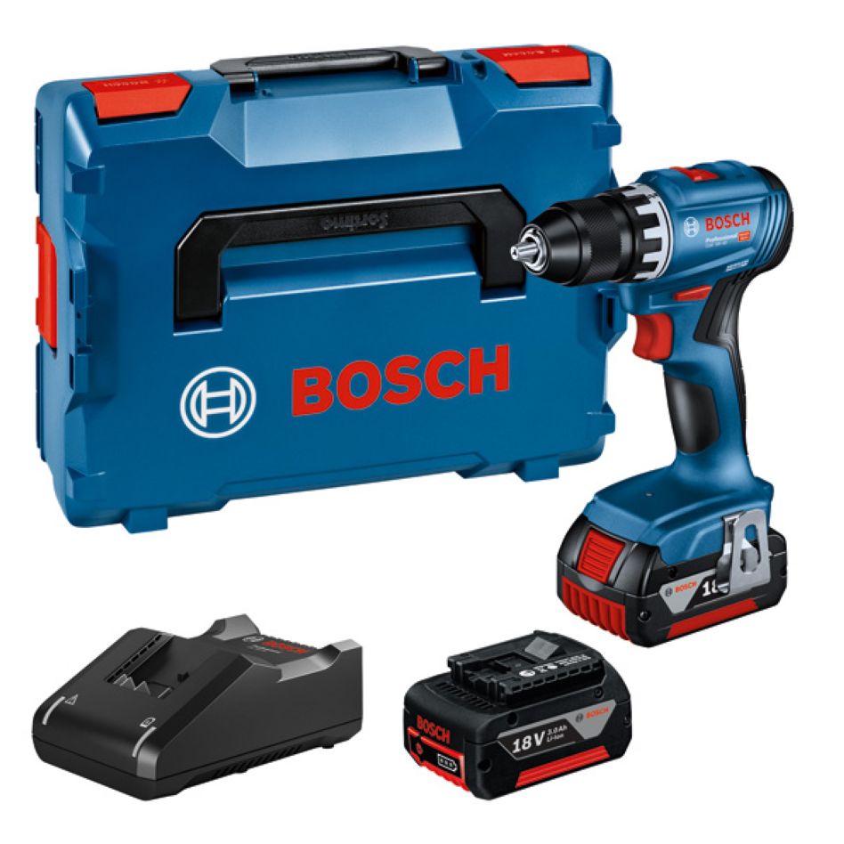 Bosch Blue 06019K3204 GSR 18V-45 Batteridrevet Drill 18V 3,0Ah Li-Ion i L-Boxx
