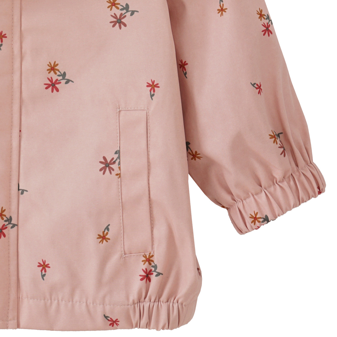 Baby Regenjacke mit floralem Allover-Print