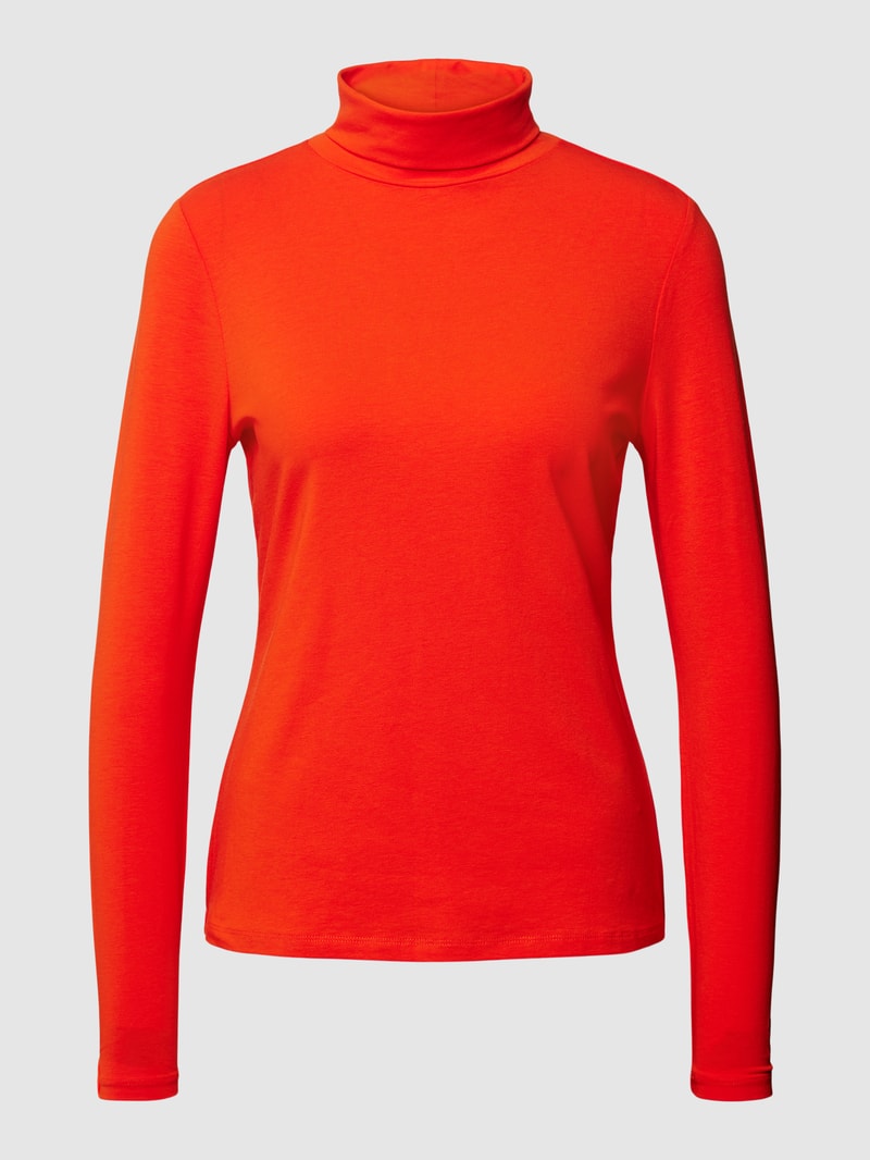 Longsleeve mit Rollkragen in rot