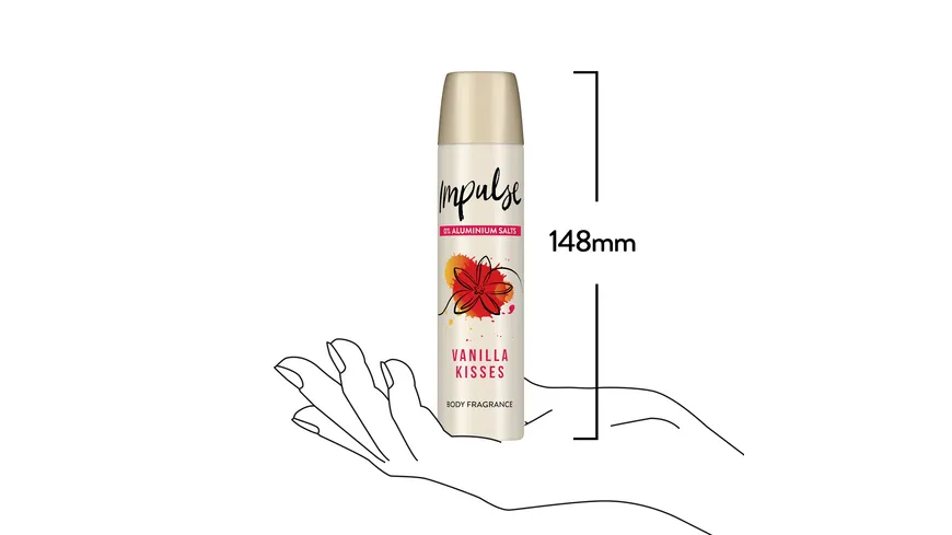 Impulse Vanilla Kisses Body Fragrance 75 ml