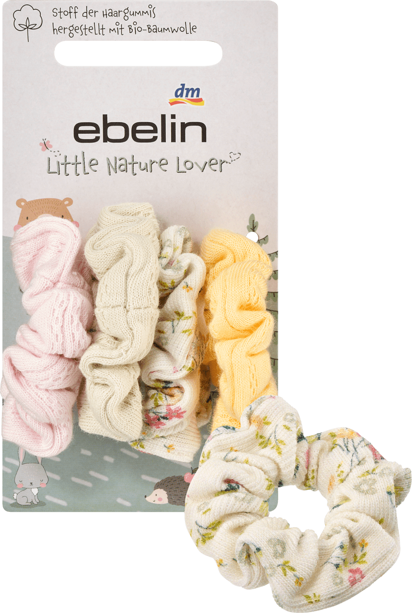 Scrunchies Bio-Baumwolle, 4 St