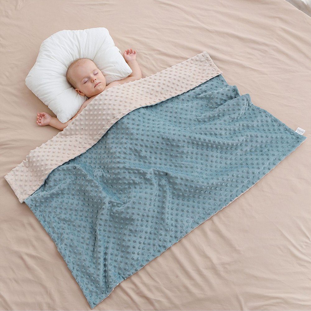 Babydecke Flauschige Kuscheldecke – Weiche Fleecedecke, 75x100 cm, Haiaveng, Babyfreundlich, Sicher, Kein Fluoreszierendes Mittel