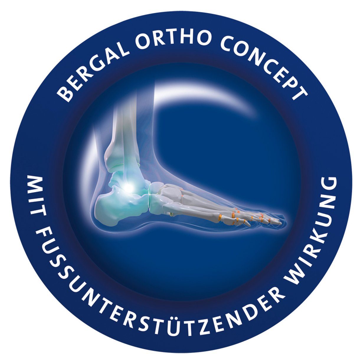 Bergal Fußbetteinlage Ortho Plus - Unterstützendes Fußbett mit echtem Leder