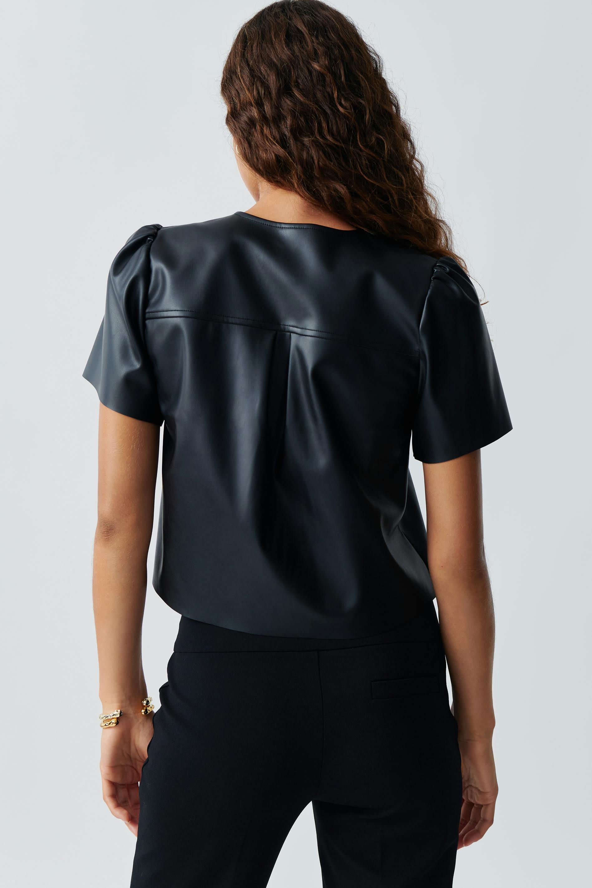 Pu blouse