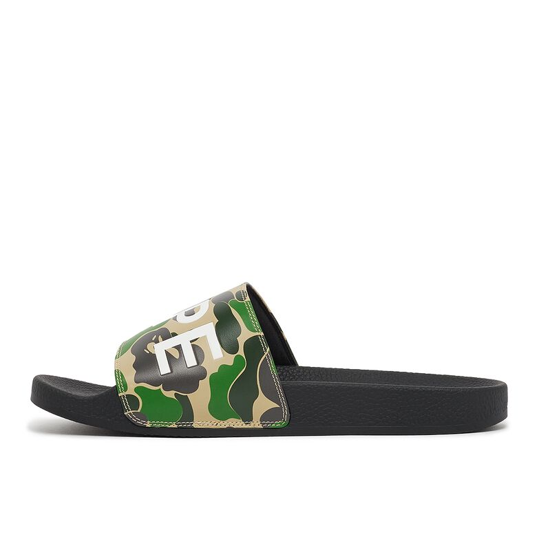 A Bathing Ape ABC Camo Slide Sandals M1 green