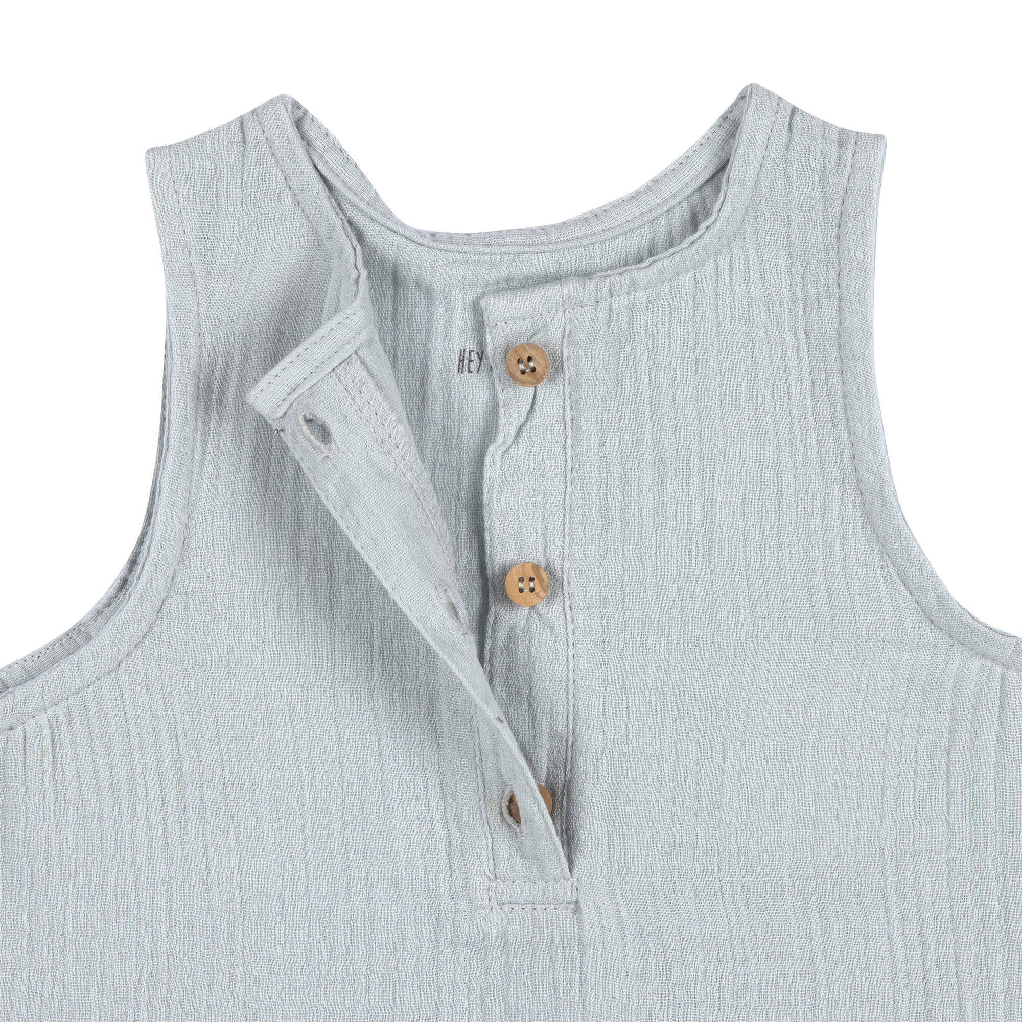 Musselin Jumpsuit - Bio Baumwolle, Blau