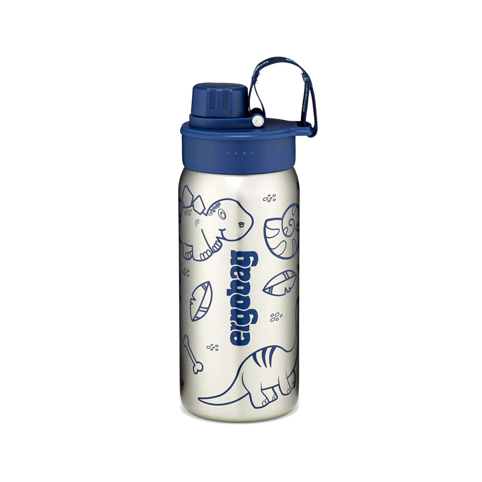 ergobag Edelstahl Trinkflasche Blau