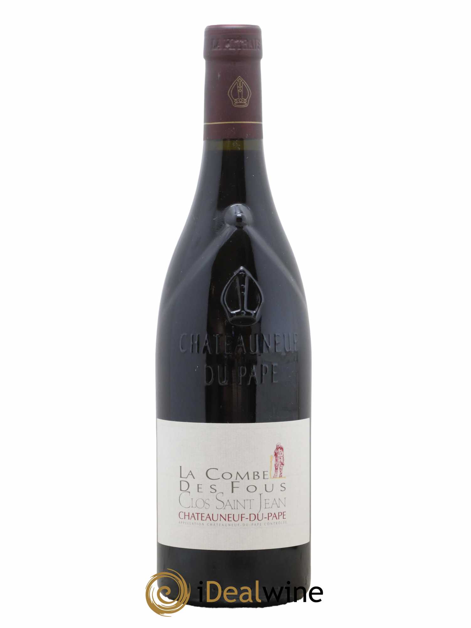 Châteauneuf-du-Pape Clos Saint-Jean La Combe des Fous Pascal et Vincent Maurel  2016 - Lot de 1 Bouteille