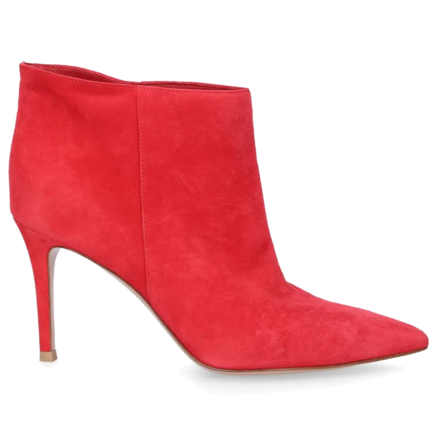 Gianvito Rossi - Klassische Stiefeletten G09660 Veloursleder - rot