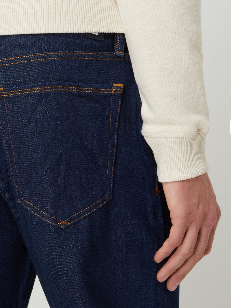 Relaxed Fit Jeans aus Bio-Baumwolle Modell 'Maakx' in dunkelblau