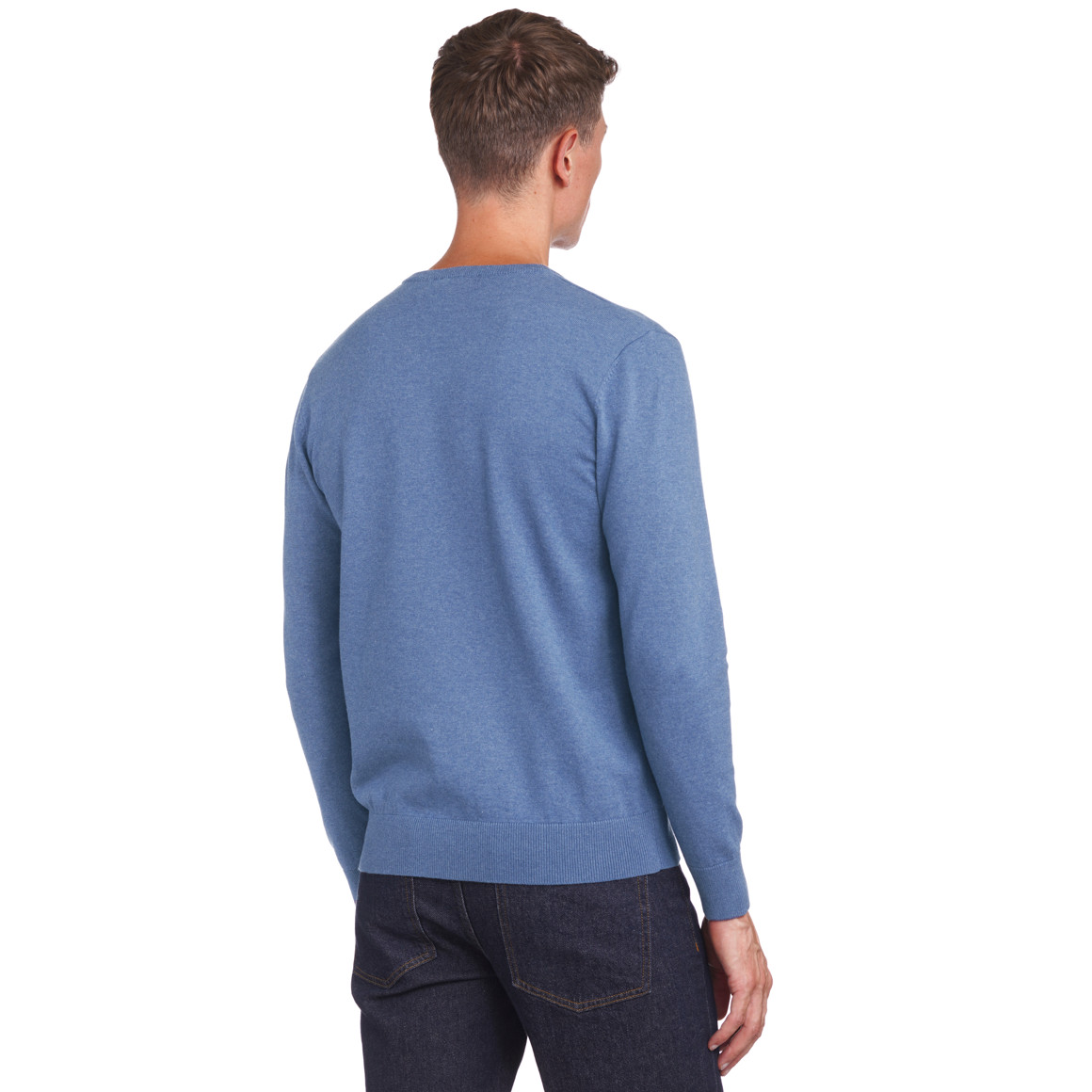 Herren Feinstrickpullover mit V-Ausschnitt