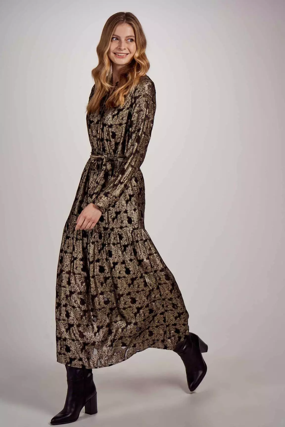 Ikks Robes Longues Femme couleur noir