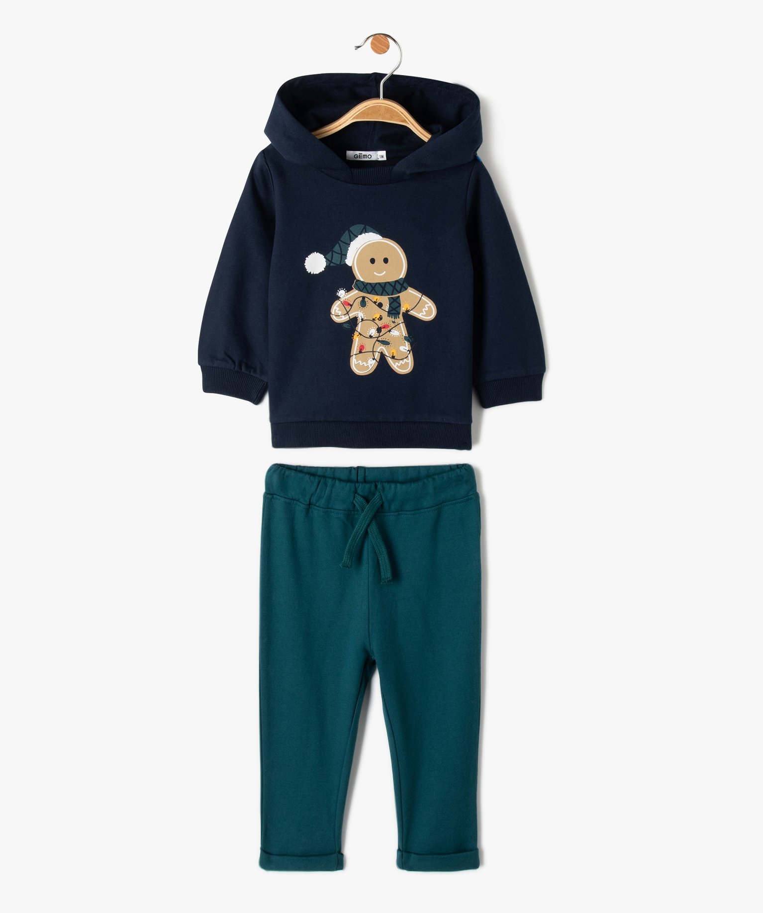 Ensemble bébé Garçon 2 pièces - Sweat et pantalon marine | GEMO