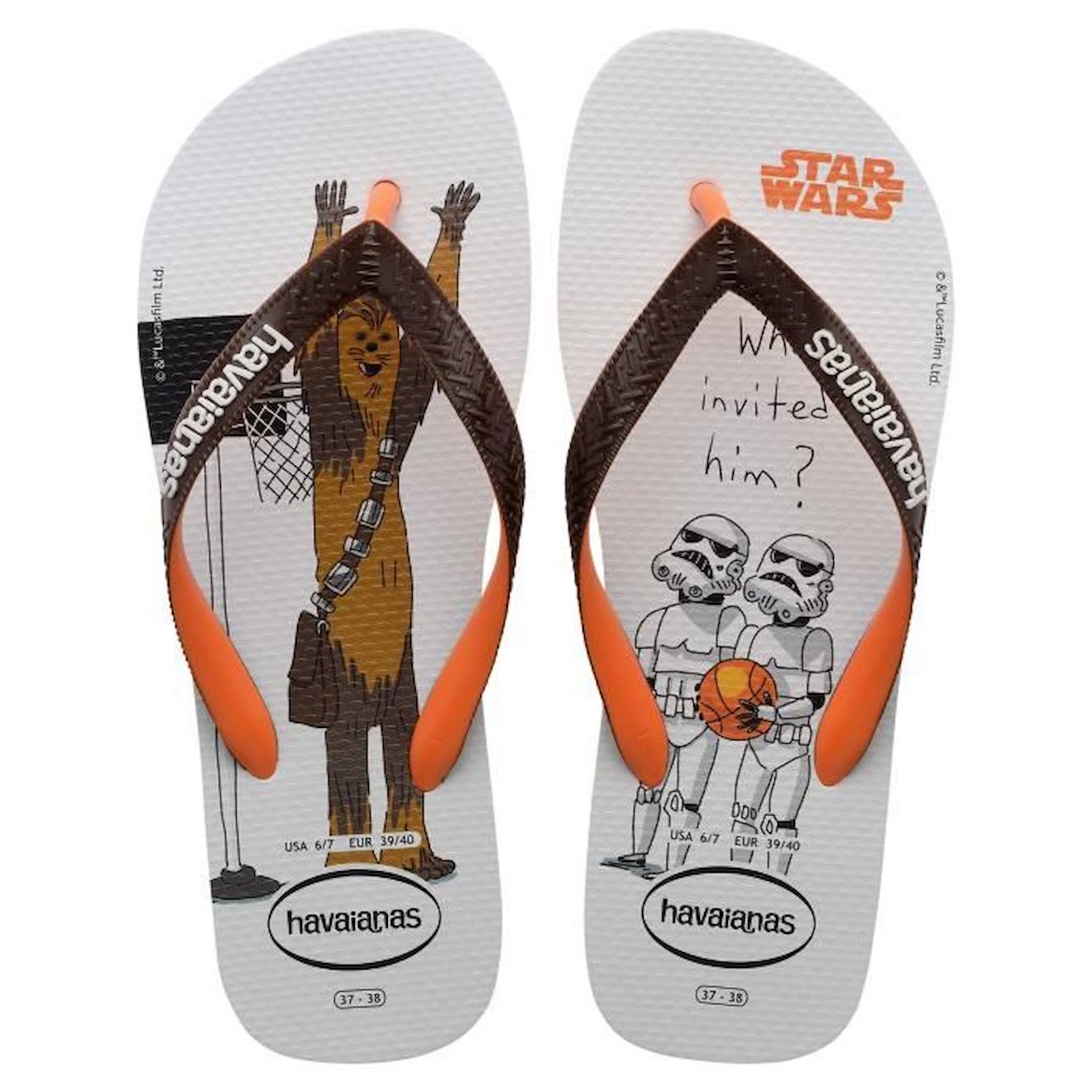 Tong Enfant à enfiler Havaianas Star Wars orange