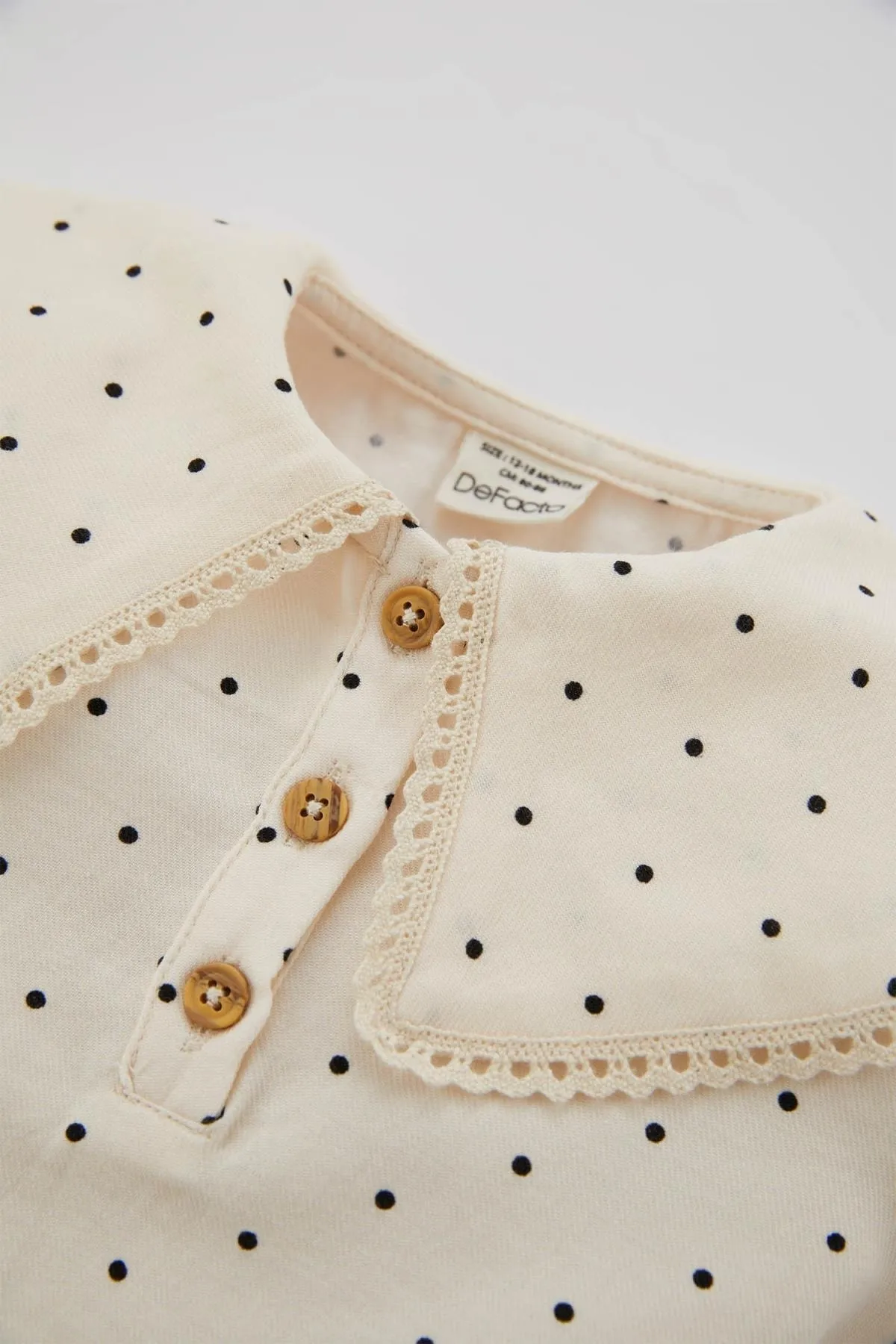 DeFacto  Twill-Langarmshirt mit großem Kragen für Babys