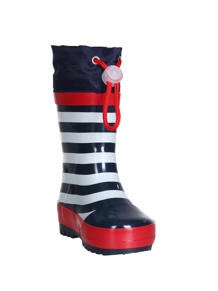 Playshoes Gummistiefel maritim in Marine/weiß günstig kaufen