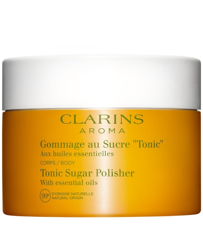 Clarins-GOMMAGE AU SUCRE -Aux huiles essentielles 99% d’origine naturelle