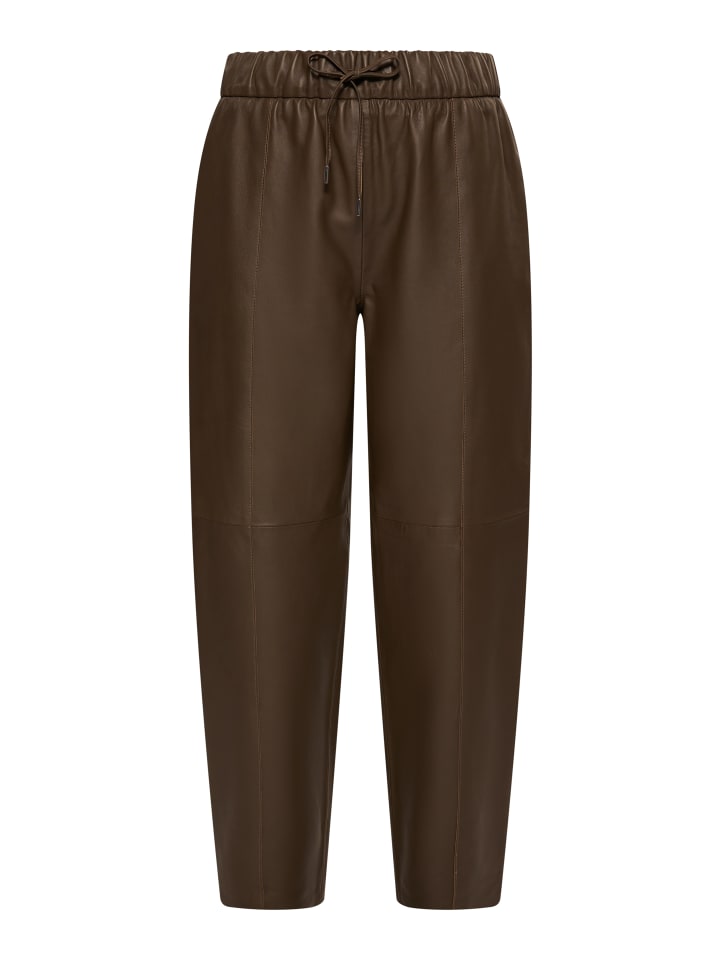 DreiMaster Vintage Lederhose in Taupe günstig kaufen XS