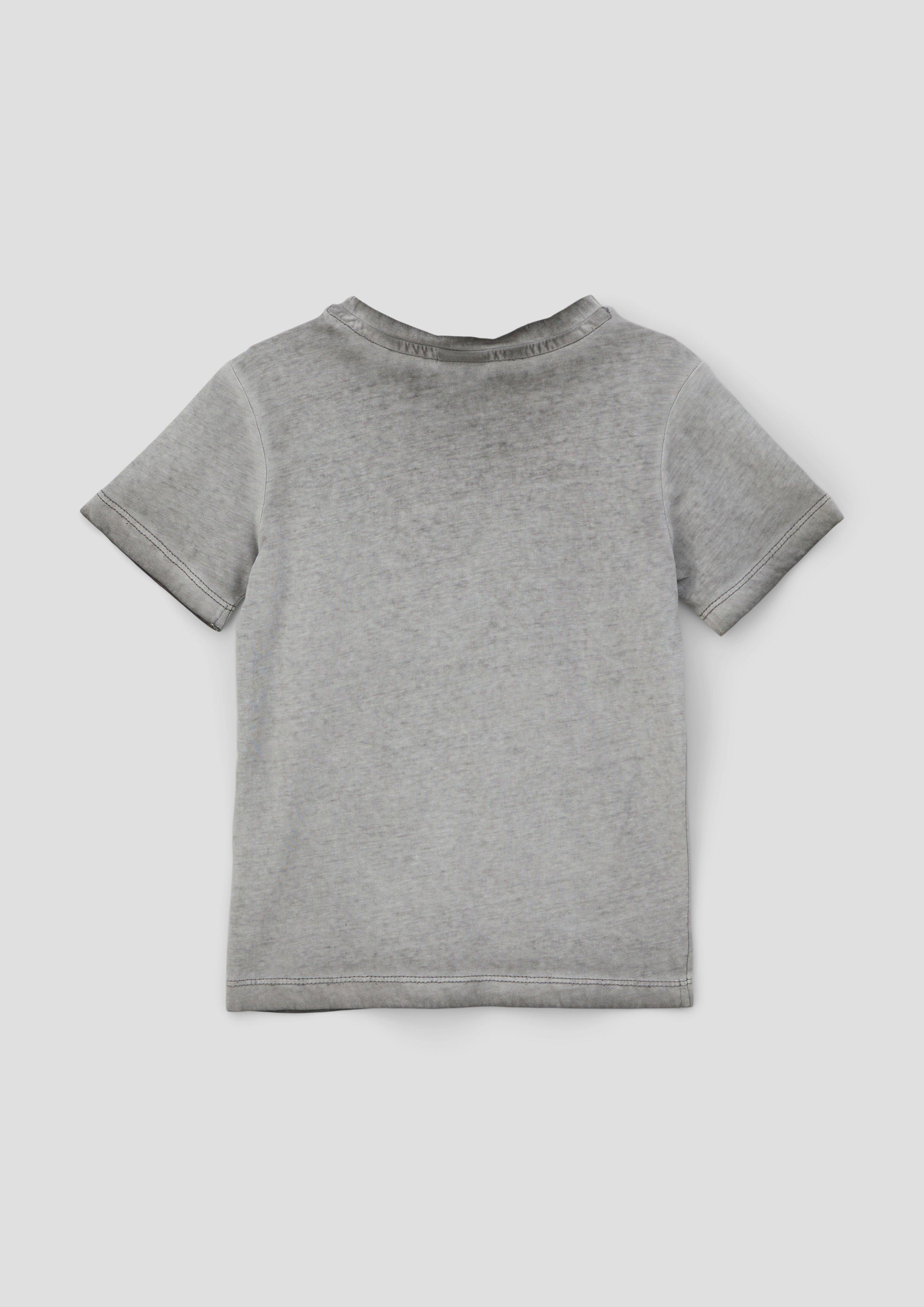 T-Shirt mit gummiertem Frontprint  2143110-9439