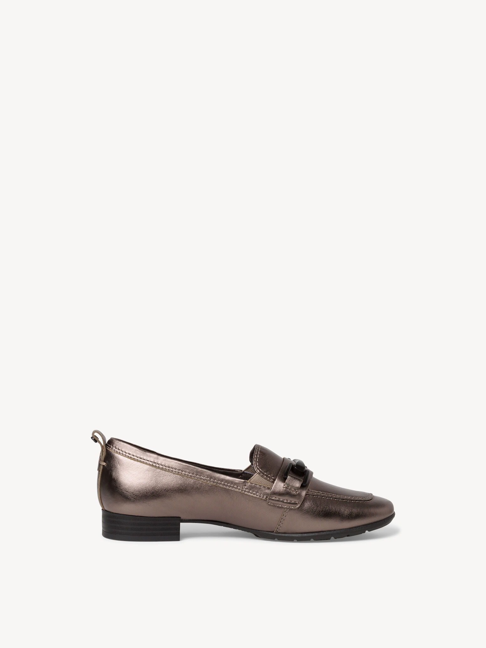 Slipper en cuir - métallique