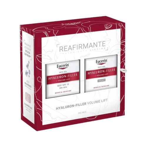 Kit Eucerin Hyaluron-Filler + Volume-Lift para Pele Seca FPS 15