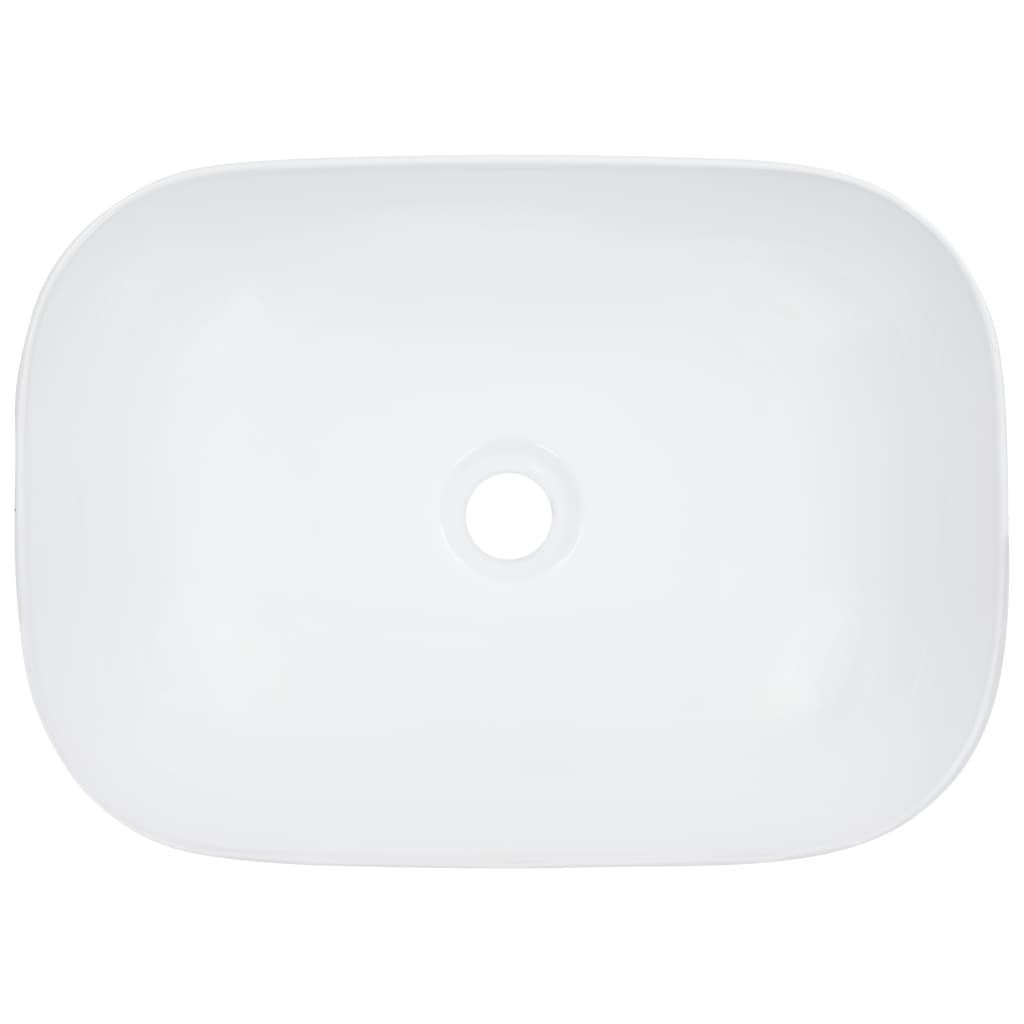 vidaXL Waschbecken Waschbecken 45,5 x 32 x 13 cm Keramik Weiß