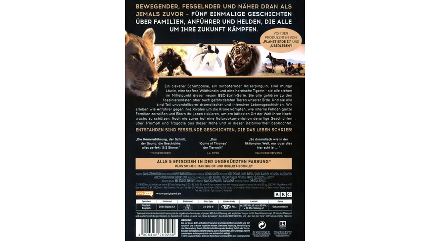 WILDE DYNASTIEN - Die Clans der Tiere  [2 DVDs]