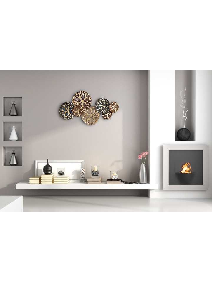 kobolo Metallbild LIFE in Gold günstig kaufen onesize