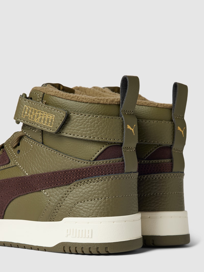 Sneaker mit Label-Details Modell 'GAME' in olivgrün