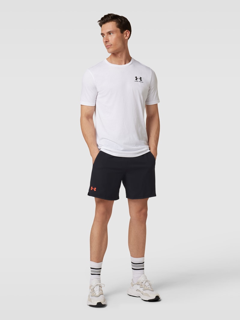Shorts mit elastischem Logo-Bund Modell 'Vanish' in schwarz
