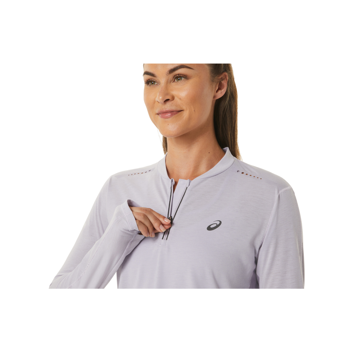 Asics Metarun HalfZip Sweatshirt Damen Lila F501