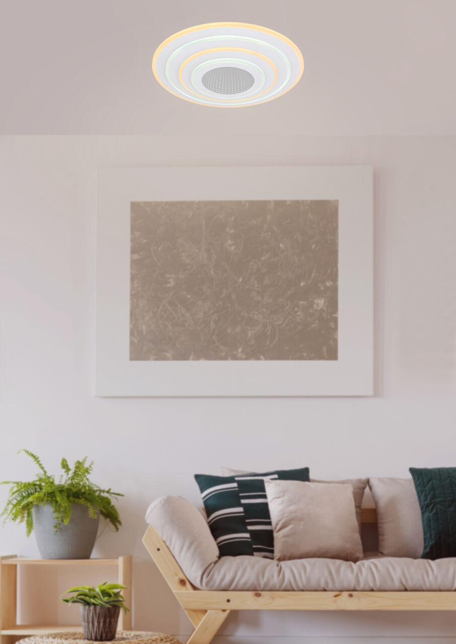 Globo Lighting - JOCELYN - Deckenleuchte Metall weiß, LED