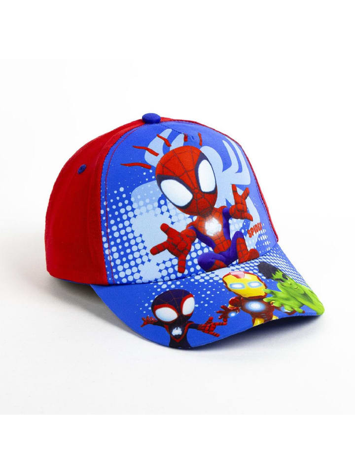 Spiderman Spiderman Cap & Sonnenbrille – Sommeraccessoires für kleine Helden in Blau günstig kaufen onesize